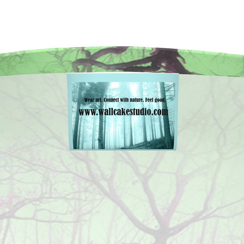 Green Long Sleeve designer t shirt. Mens unisex unique fashion top. Clothing for nature lovers.