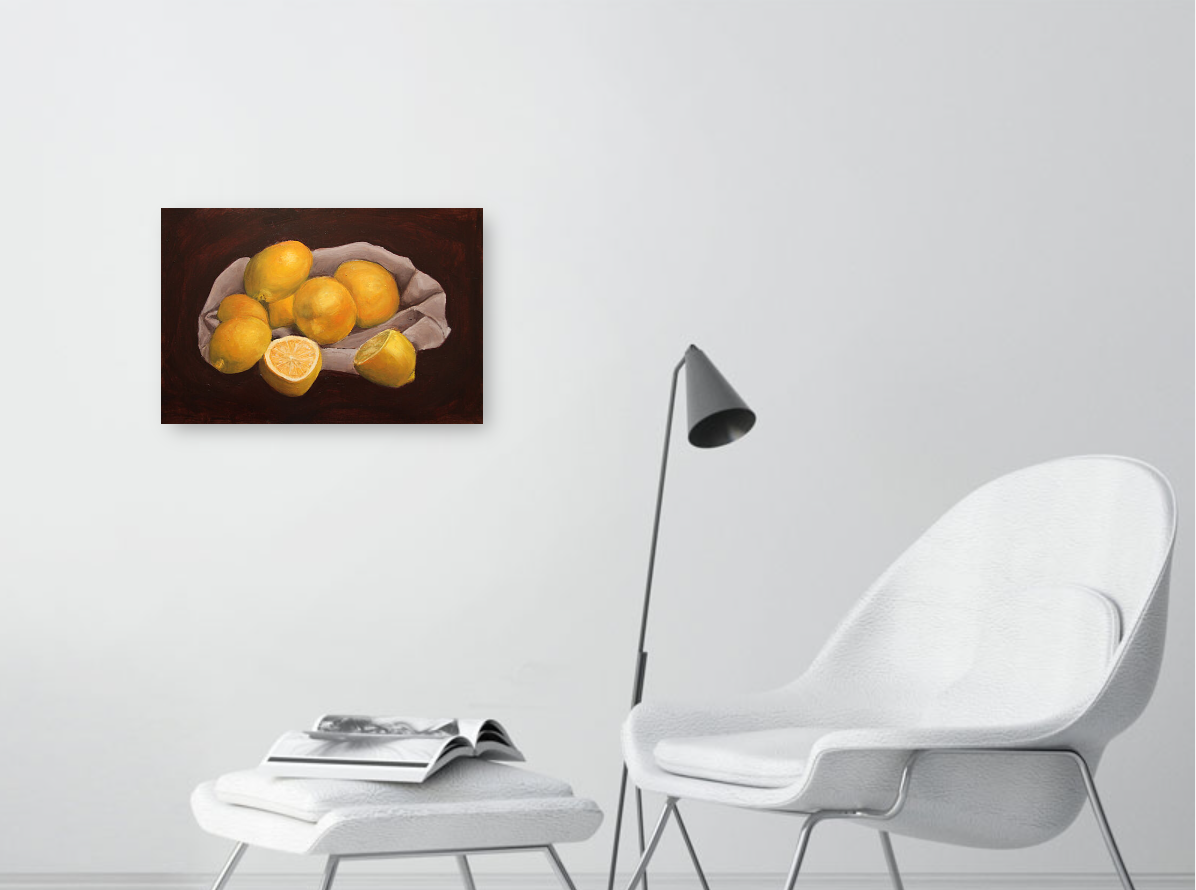 Se la vita ti dà limoni - Pittura a olio
