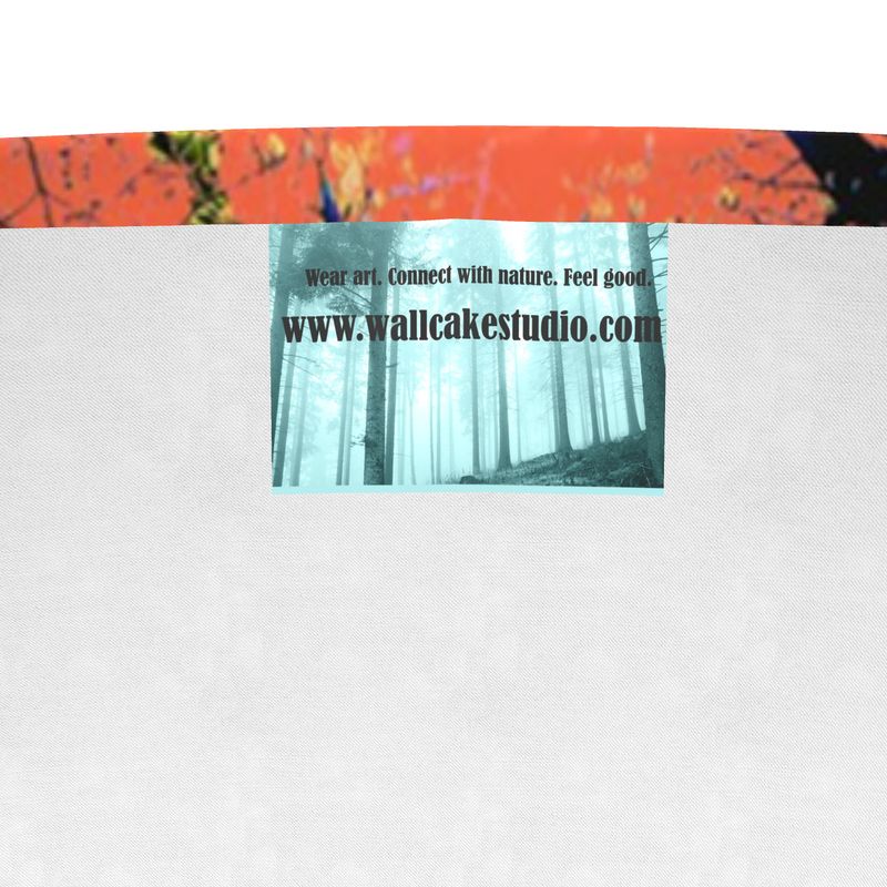 Maglietta grafica audace rossa e nera da donna, design unisex, stile albero