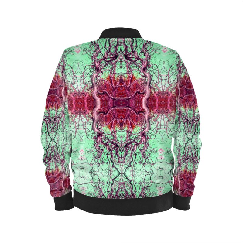 Bomber firmato riccio nocciola ispirato alla natura