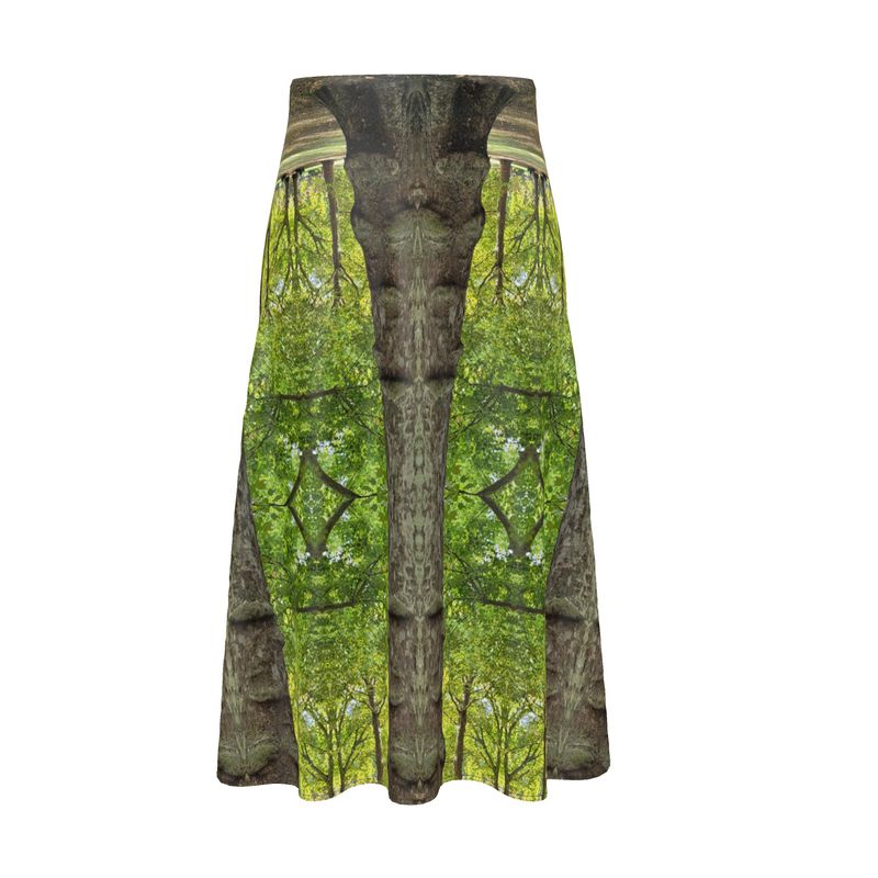 Green Tree Architecture designer midi skirt