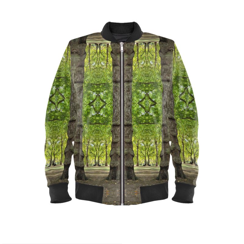 Green Tree Architecture designer mens unisex bomber jacket