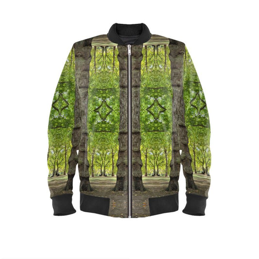 Green Tree Architecture designer mens unisex bomber jacket