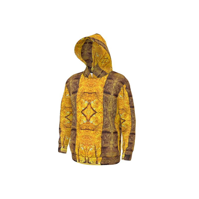 Felpa con cappuccio unisex firmata Golden Yellow Tree Architecture 